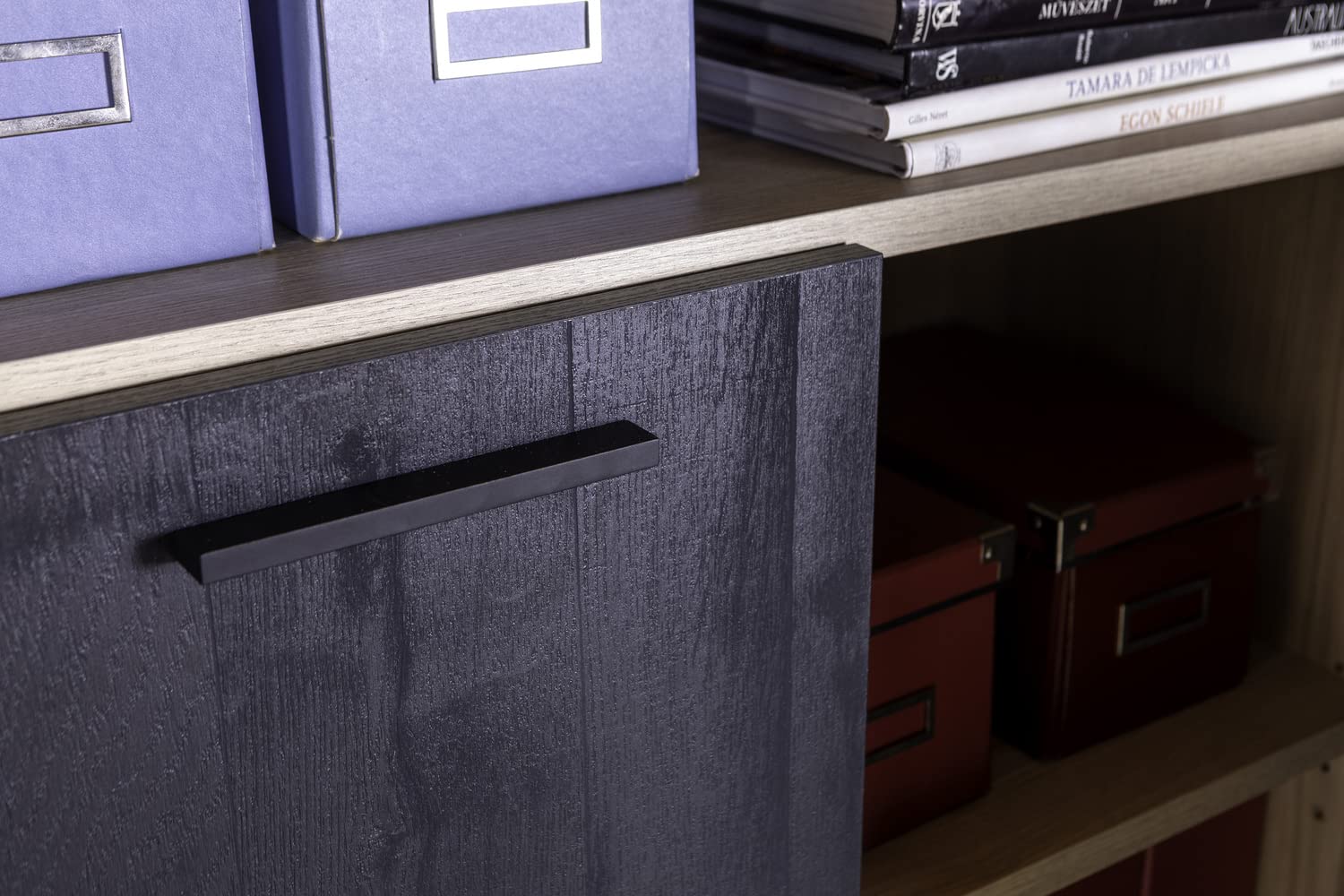 Composad Davinci 2 ante mobile contenitore rovere nero 81,6 cm