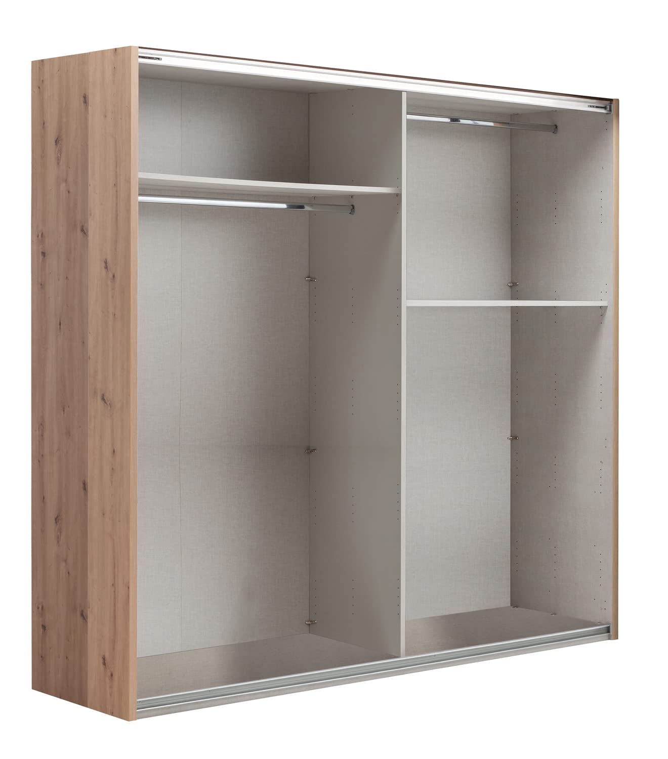 Composad Systema Armadio 2 Ante Scorrevoli 250 Rovere Miele Bianco