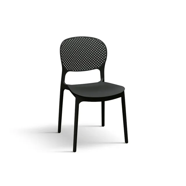 EPOCANTICA Sedia Impilabile Traforata Set 4 Pezzi Plastica