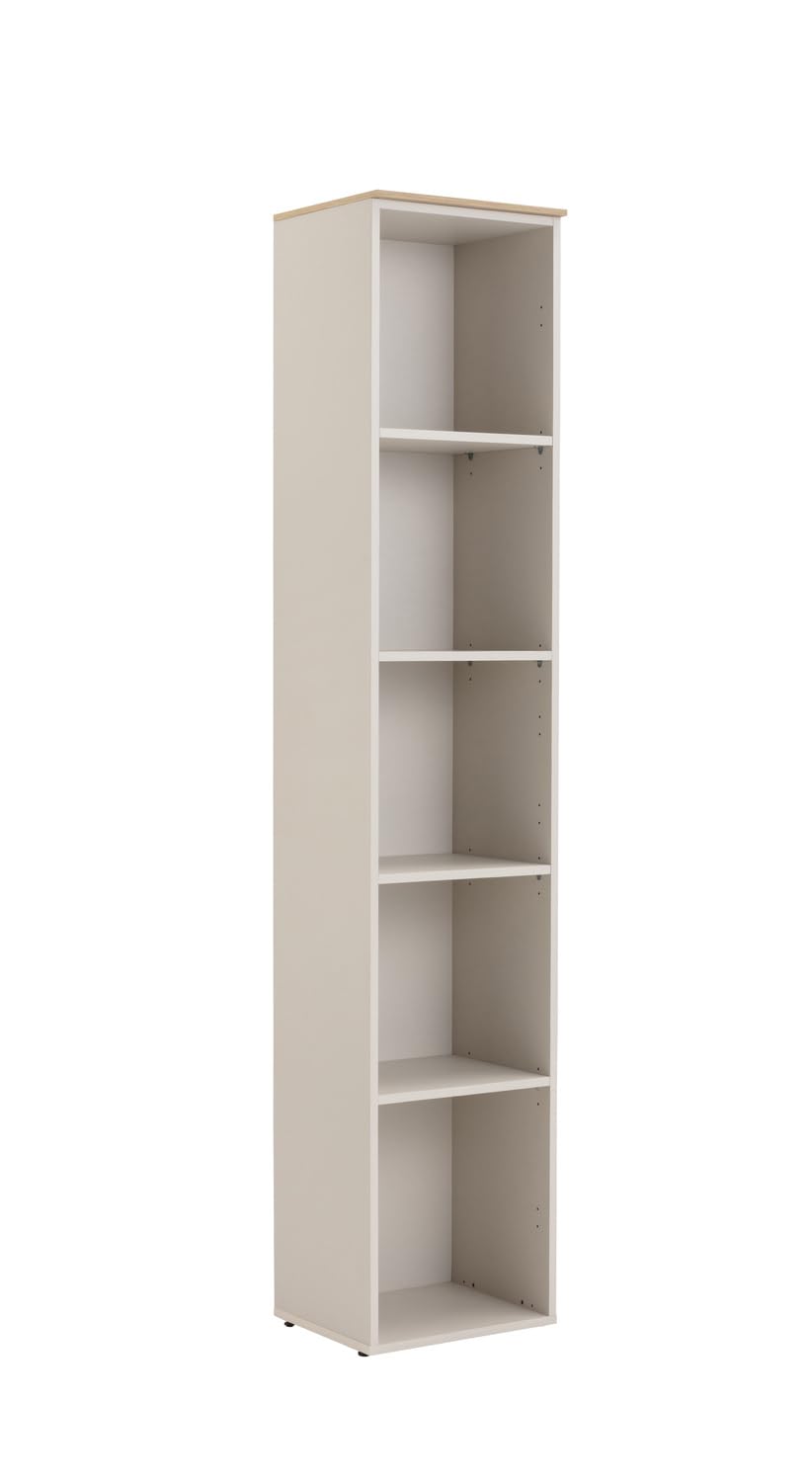 Composad Pronto libreria 5 ripiani grigio cashmere rovere mielato