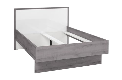 Composad Letto Matrimoniale Francese 163 cm Bianco Rovere Senza Materasso