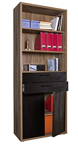 Composad Davinci Brera Libreria Alta 81 cm Noce Brera