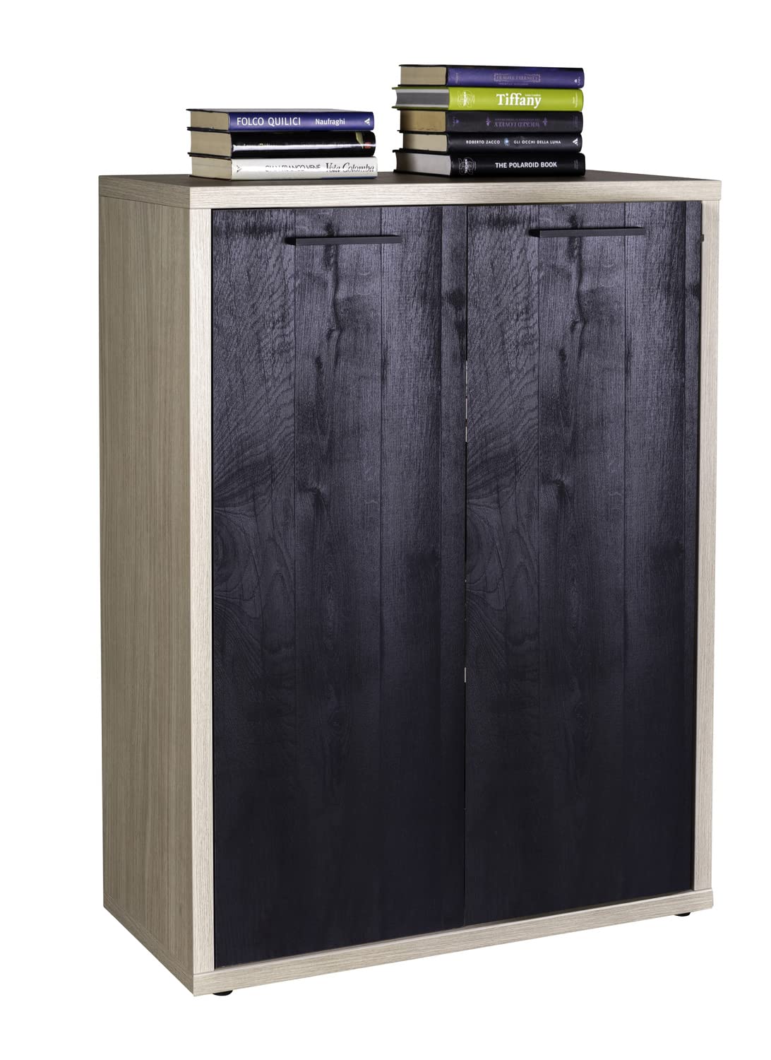 Composad Davinci 2 ante mobile contenitore rovere nero 81,6 cm