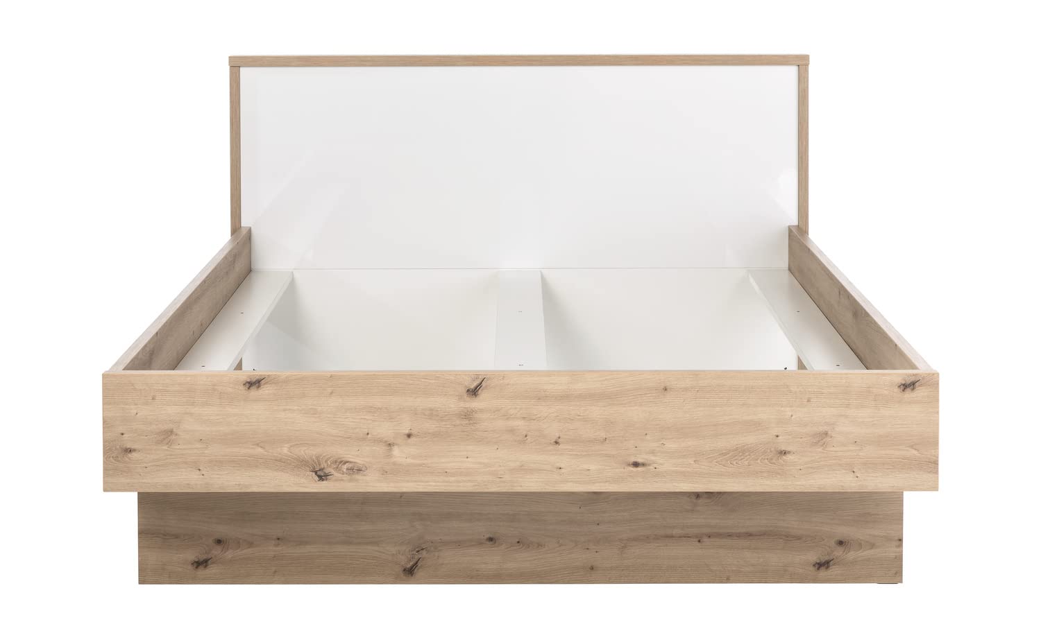 Composad Mundi letto matrimoniale contenitore rovere bianco