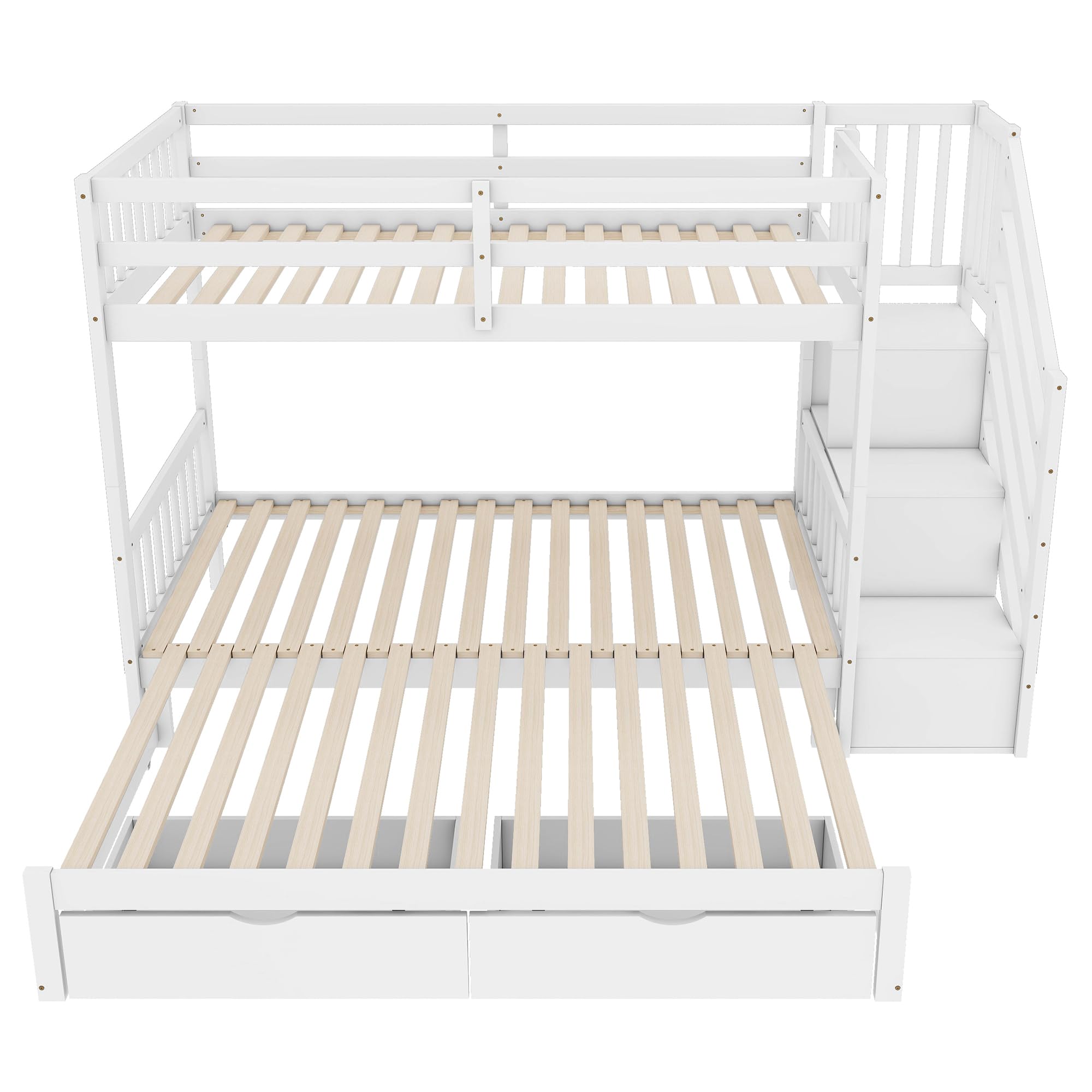 Dolamaní Letto a castello 90x200 bianco con estraibile