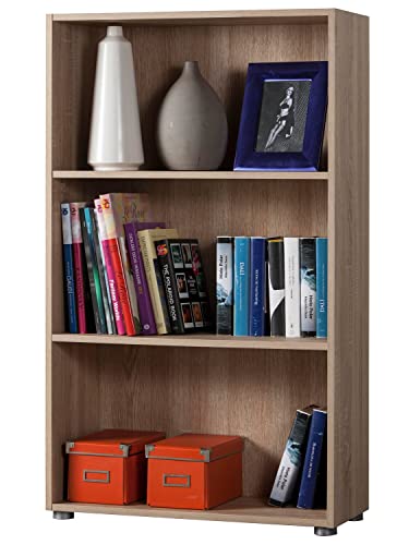 Composad Flow libreria bassa rovere sonoma 70x119x30 3 vani