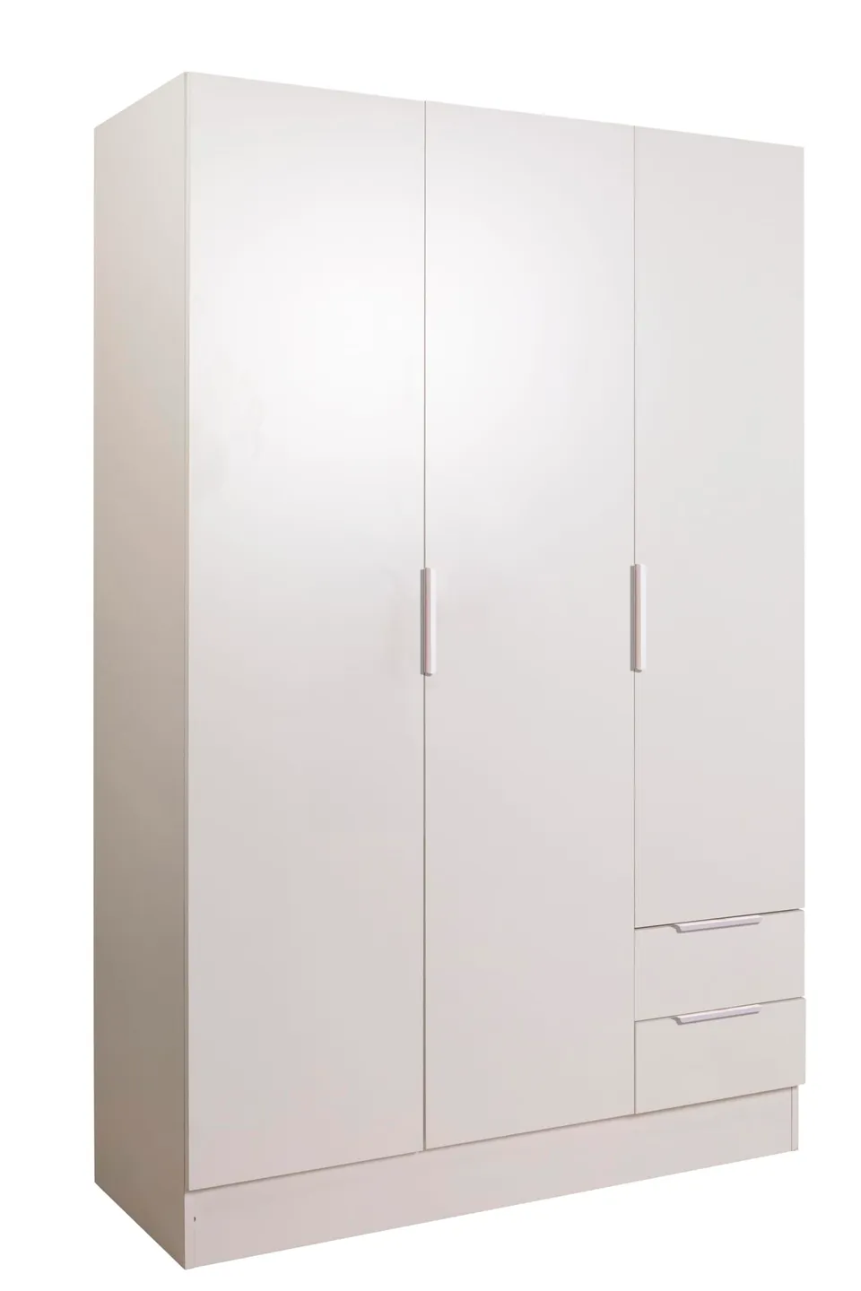 Composad Espresso Armadio 3 Ante 2 Cassetti Bianco 119x184 cm K04