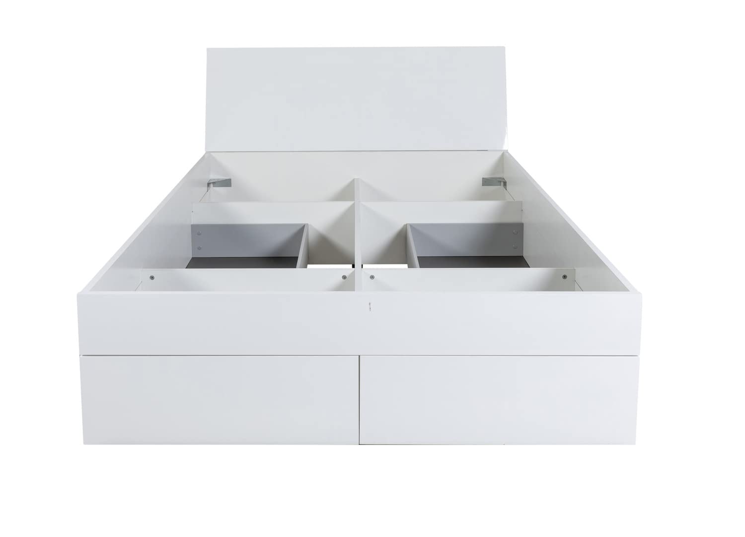 Composad Storage Letto 1 Piazza e Mezza 4 Cassetti Bianco 120x200