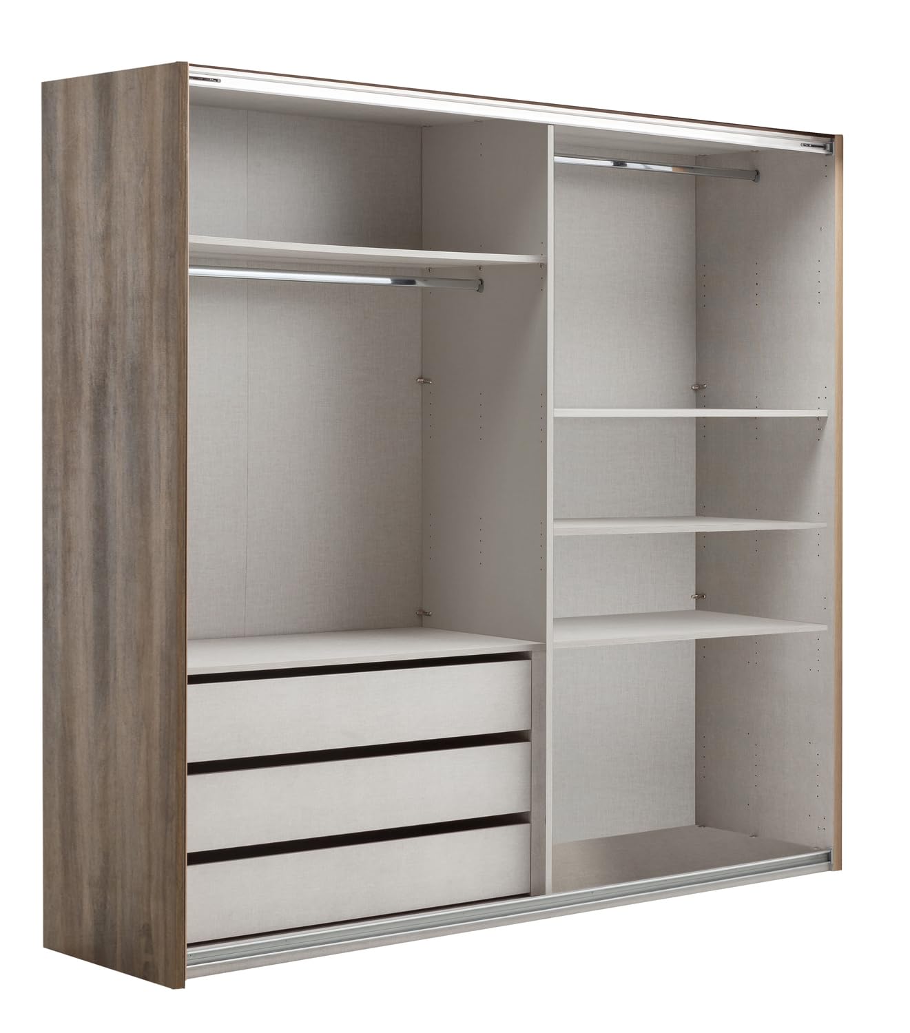 Composad Systema 200x223x67 armadio 2 ante scorrevoli rovere bianco