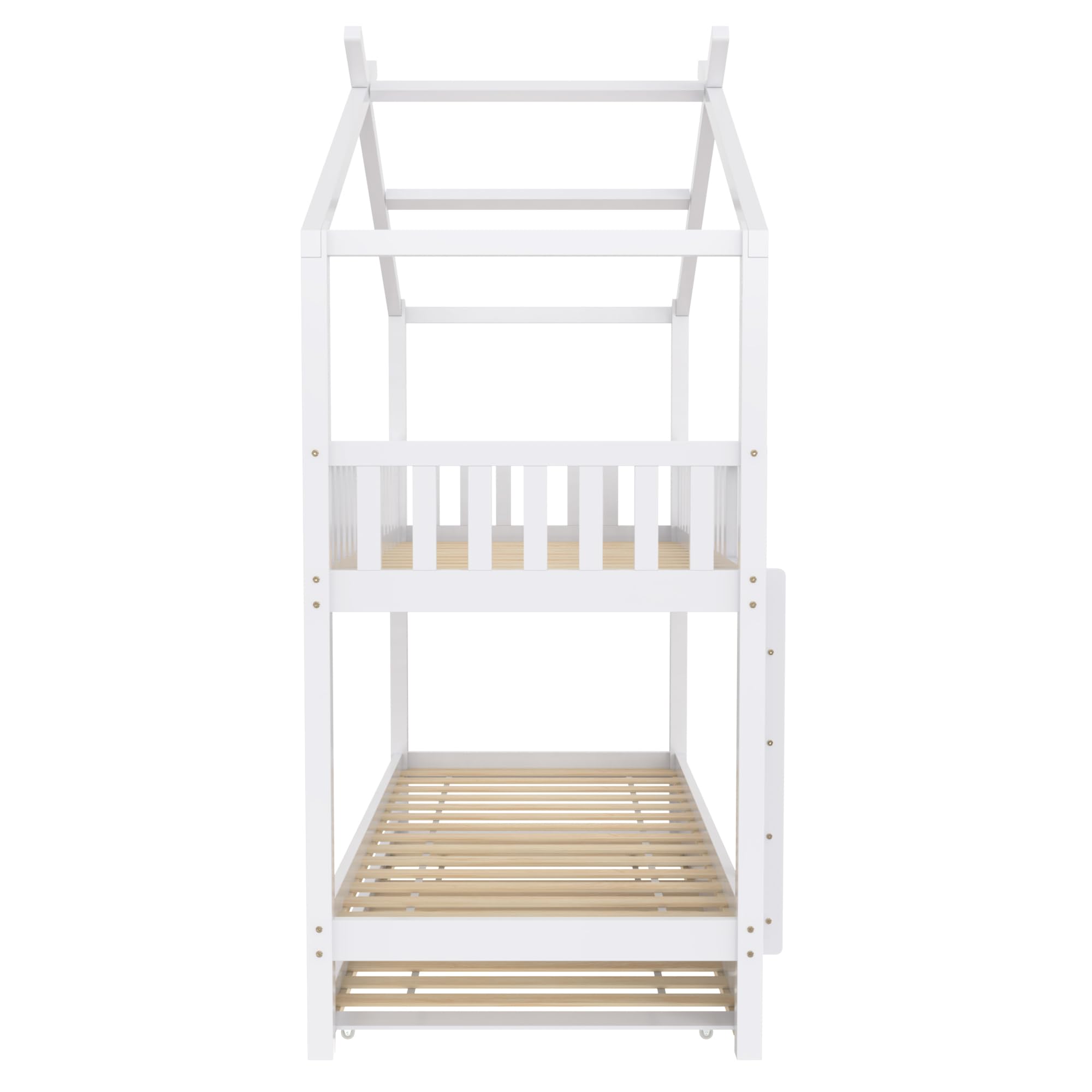 Dolamani letto a castello 90x200 con estraibile bianco