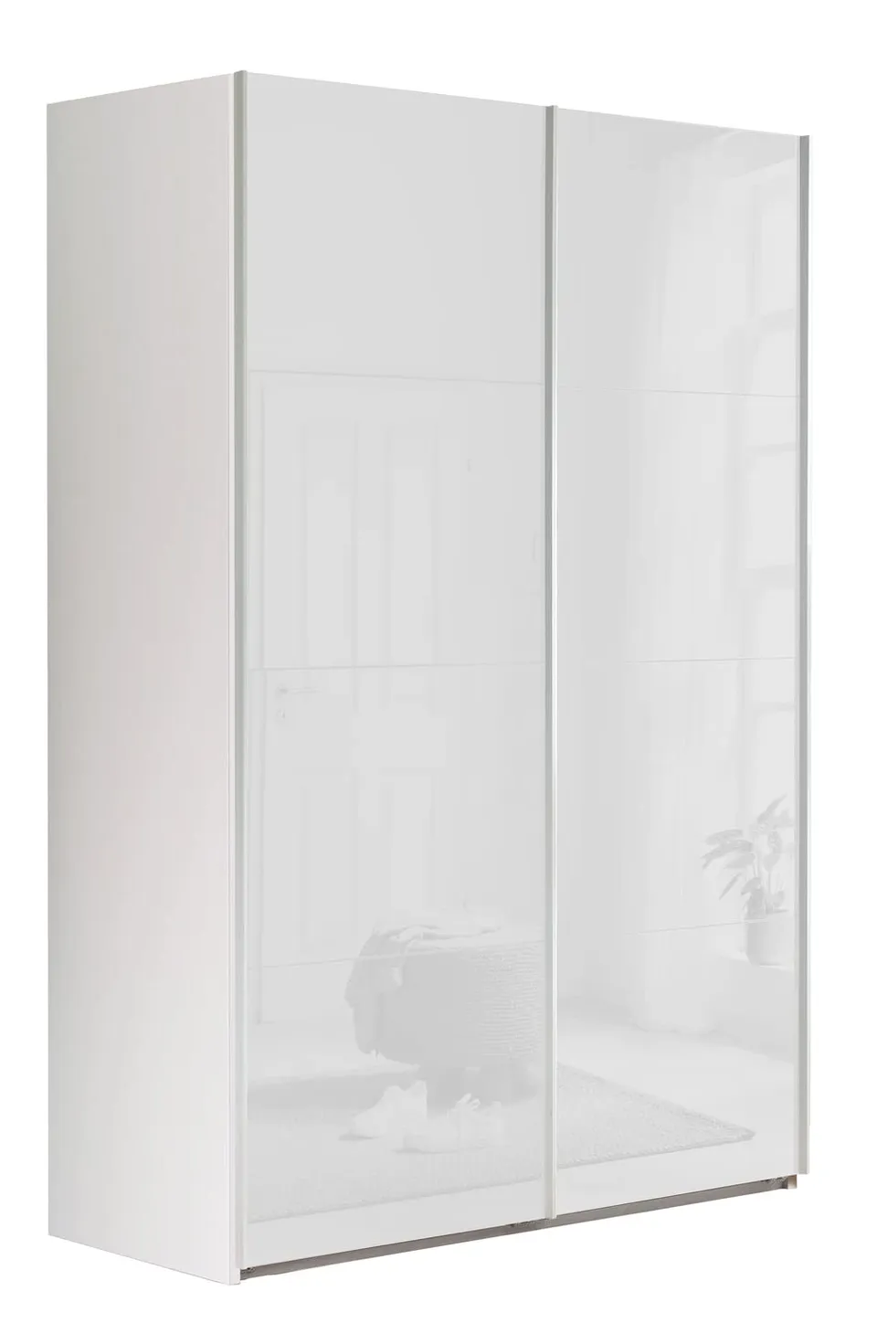Composad Systema Armadio 2 Ante Scorrevoli 150 cm Bianco Laccato