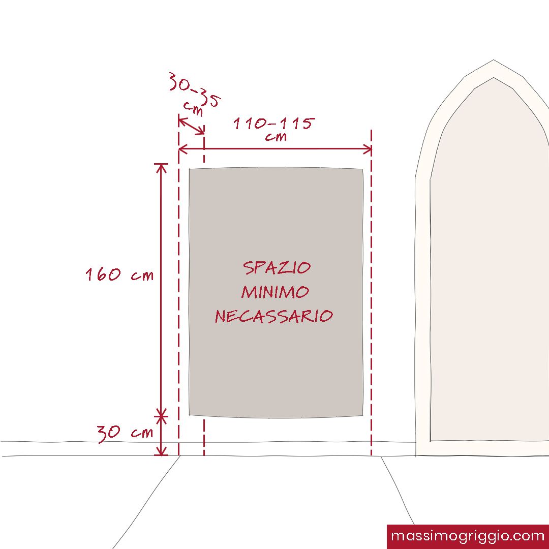 Massimo Griggio Quadro Appendiabiti Curvo da Parete