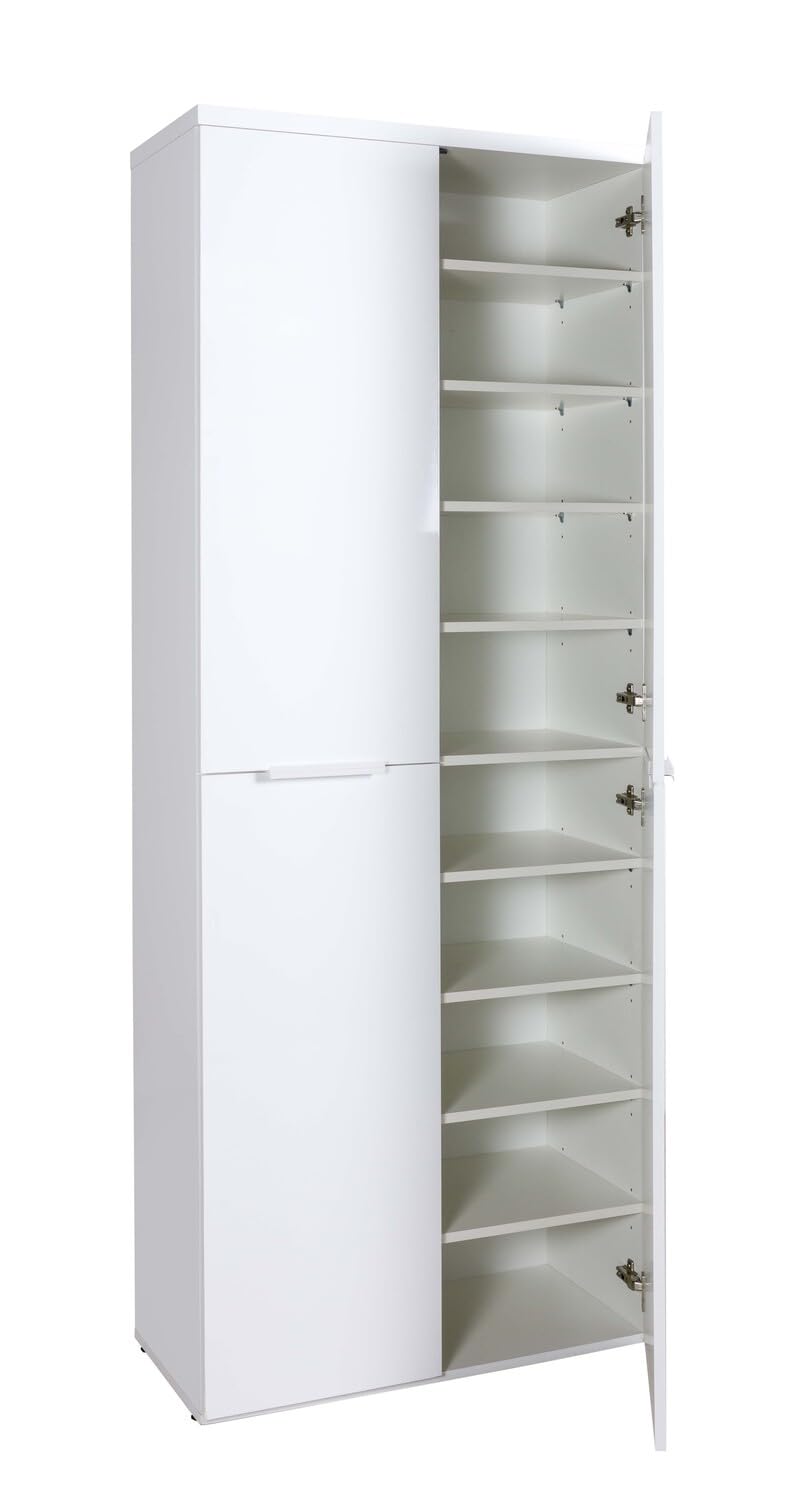 Composad Mundi Armadio 4 Ante Bianco 80x200 cm Salvaspazio