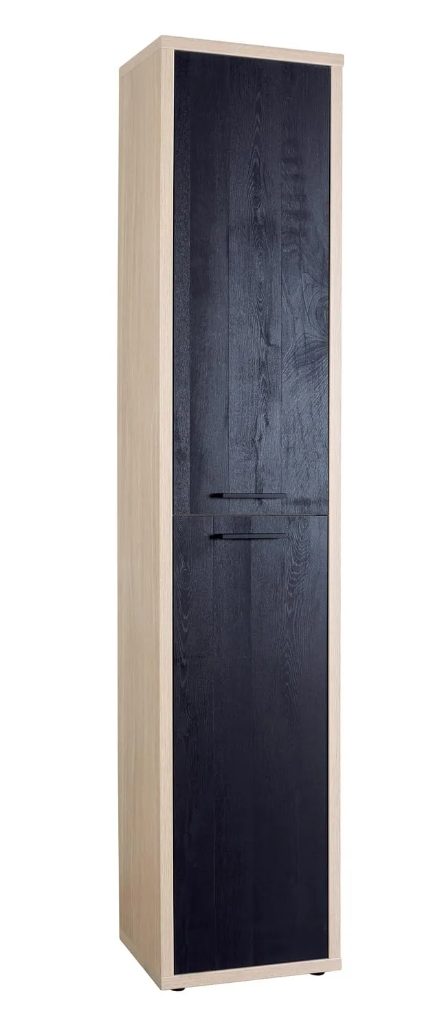 Composad Davinci colonna 2 ante rovere nero 44 cm