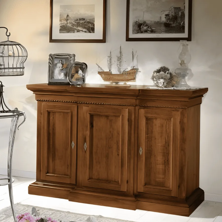 Epocantica corpo avanzato credenza legno 3 ante 175 cm