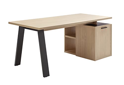 Composad Davinci Scrivania Rovere Nero 171,5 cm per Ufficio