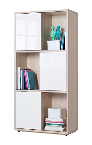 Composad Calisma libreria 6 vani 3 ante frassino bianco