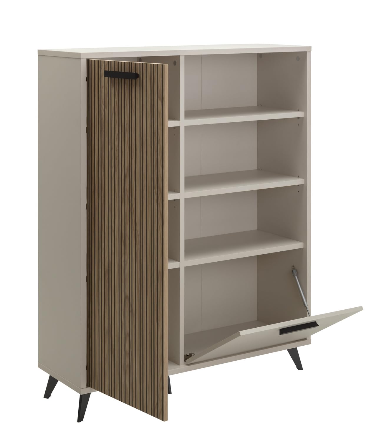 Composad Bravo Mobile Contenitore 2 Ante 3 Vani Grigio Cashmere