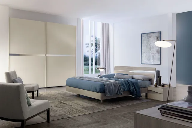 S75 I Prodigi Infinity Sirio letto matrimoniale tessuto
