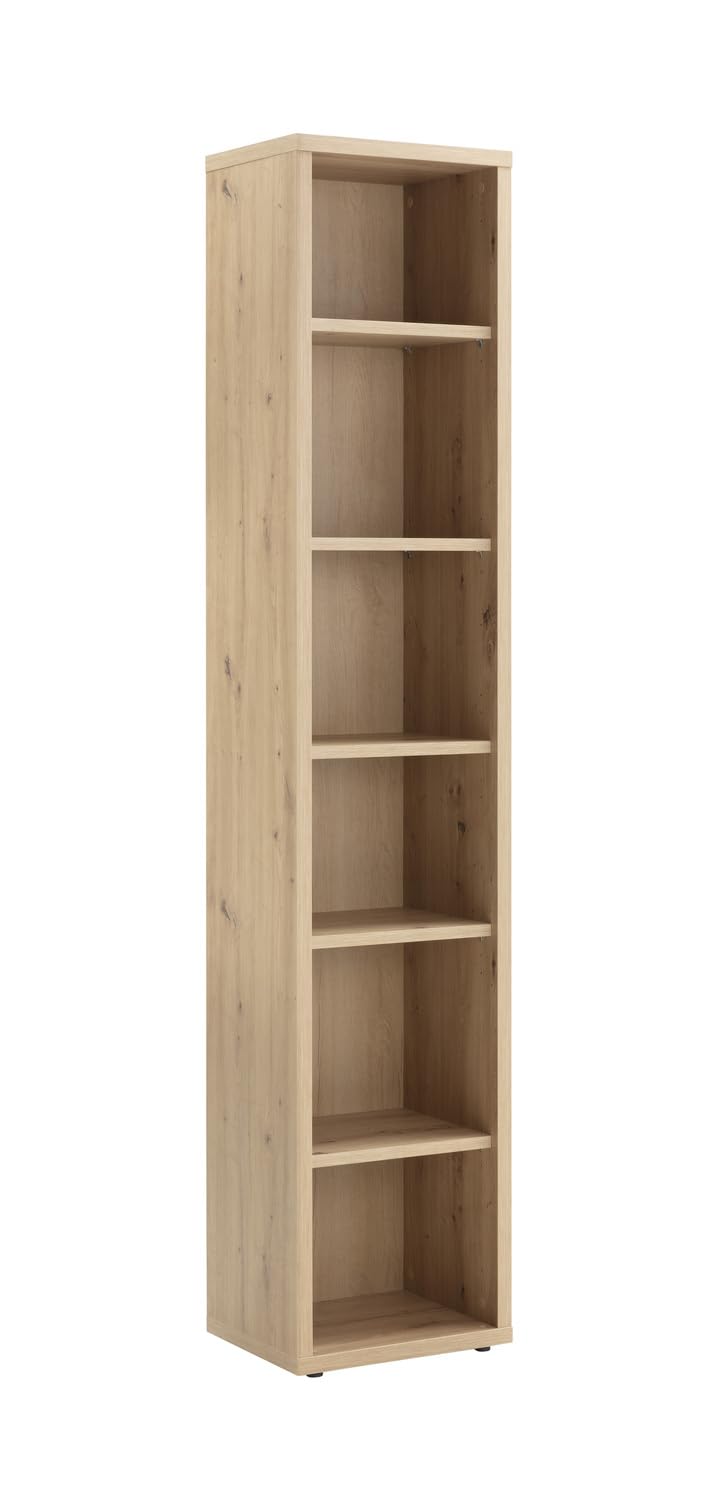 COMPOSAD Disegno Libreria Alta 5 Ripiani Bianco Laccato 44 cm