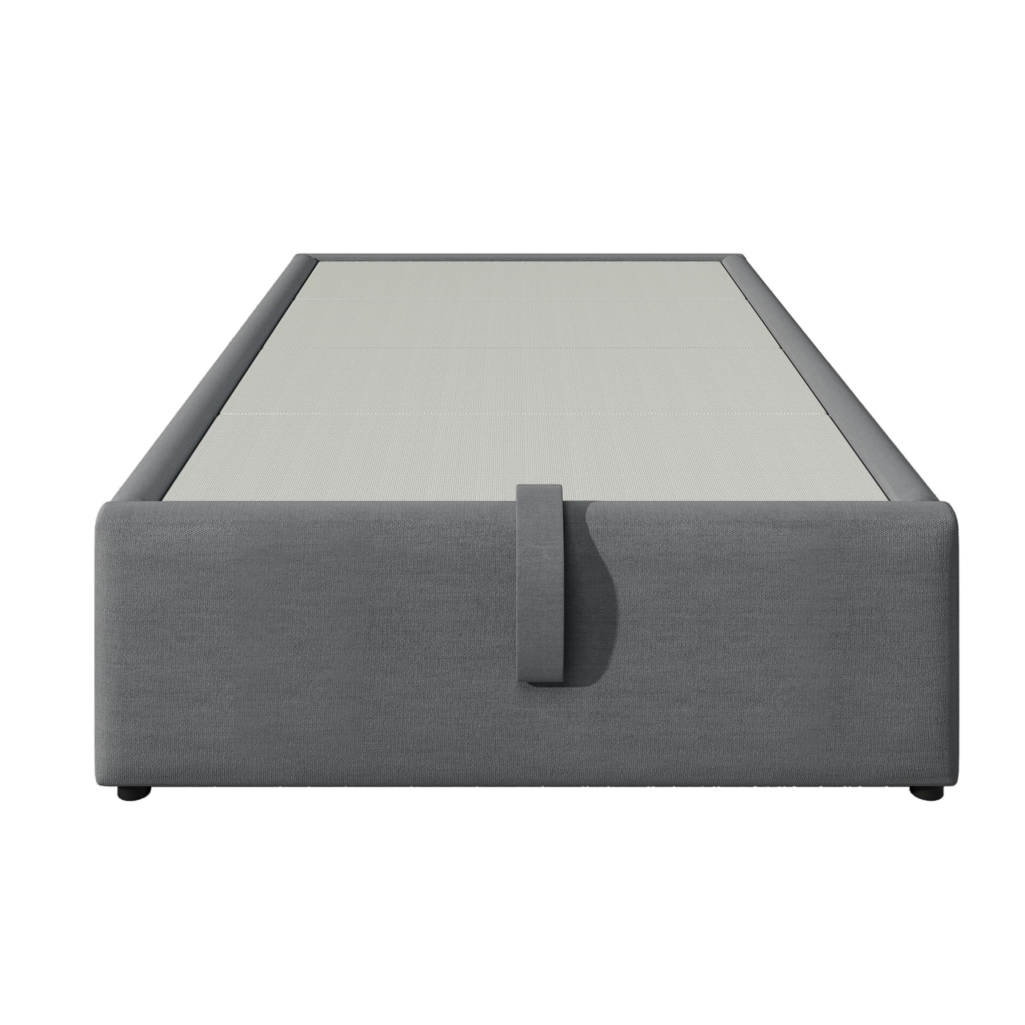 Dolamaní Letto Singolo 90x200 Grigio in Lino senza Testiera
