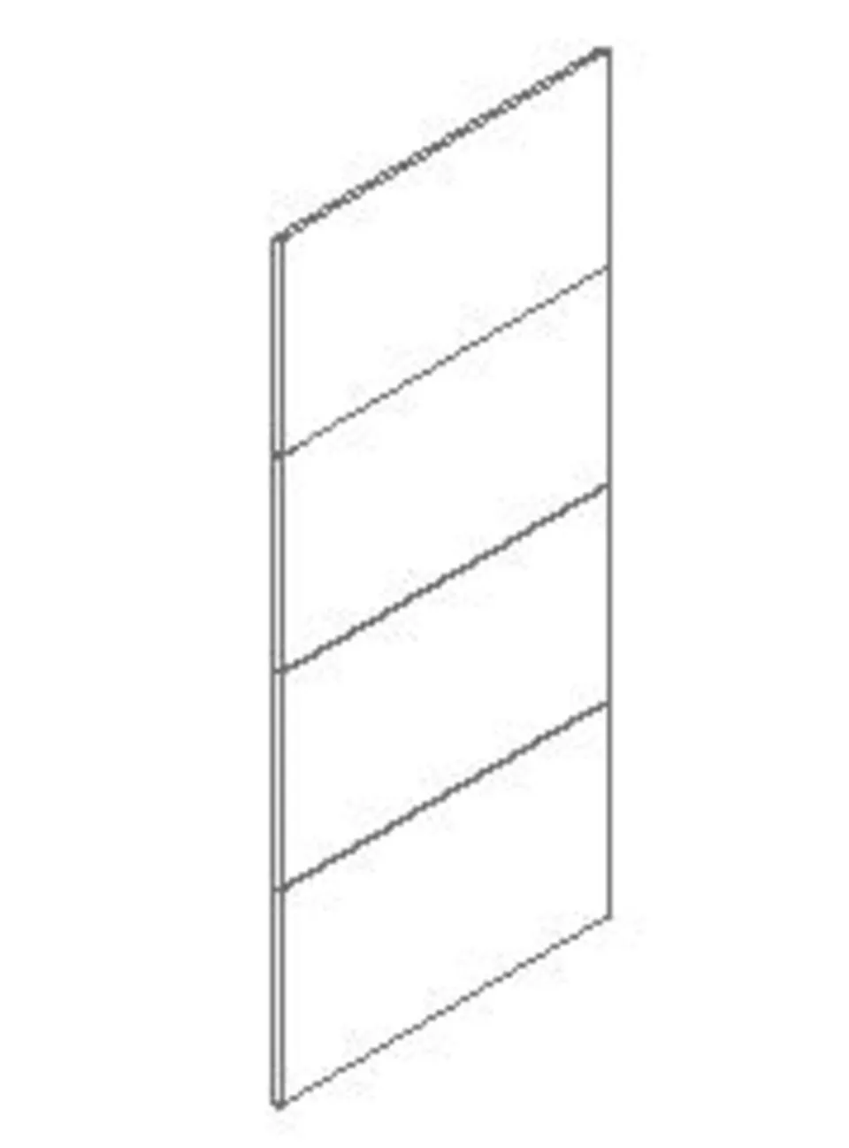 COMPOSAD Blocco AR3430 anta scorrevole grigio laccato