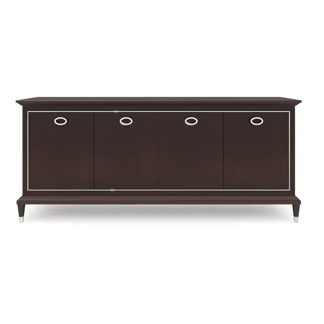 Decora P0218 credenza 4 ante cromo lucido