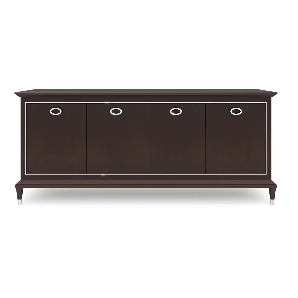 Decora P0218 credenza 4 ante cromo lucido