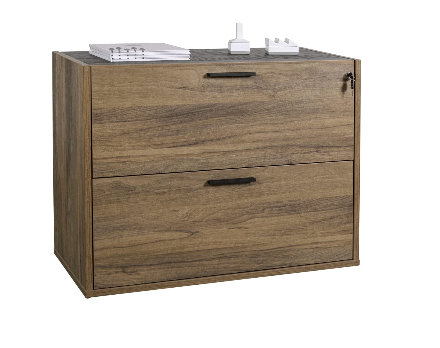 Composad Davinci Brera Cassettiera 2 Cassetti Noce Nero