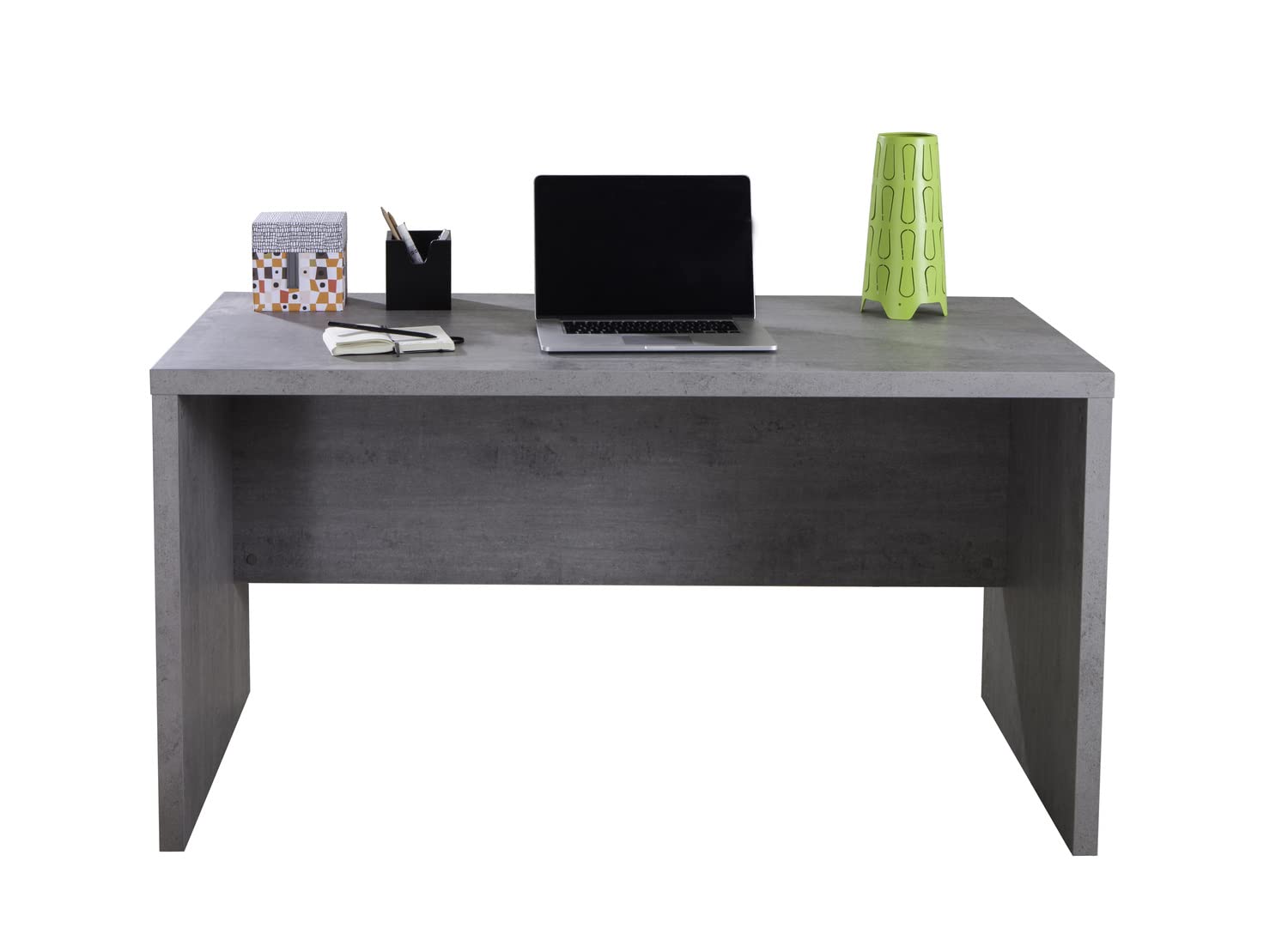 Composad Pratico Scrivania Ufficio Cemento 140 cm