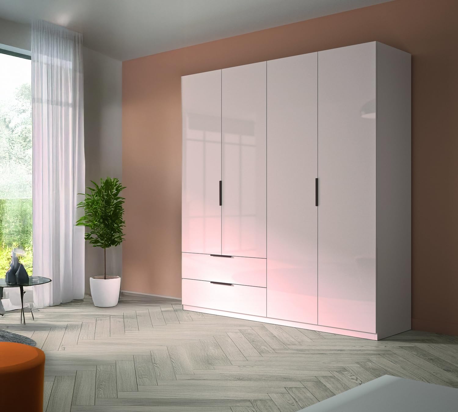 Composad Macchiato Storage 4 Ante 2 Cassetti armadio grigio