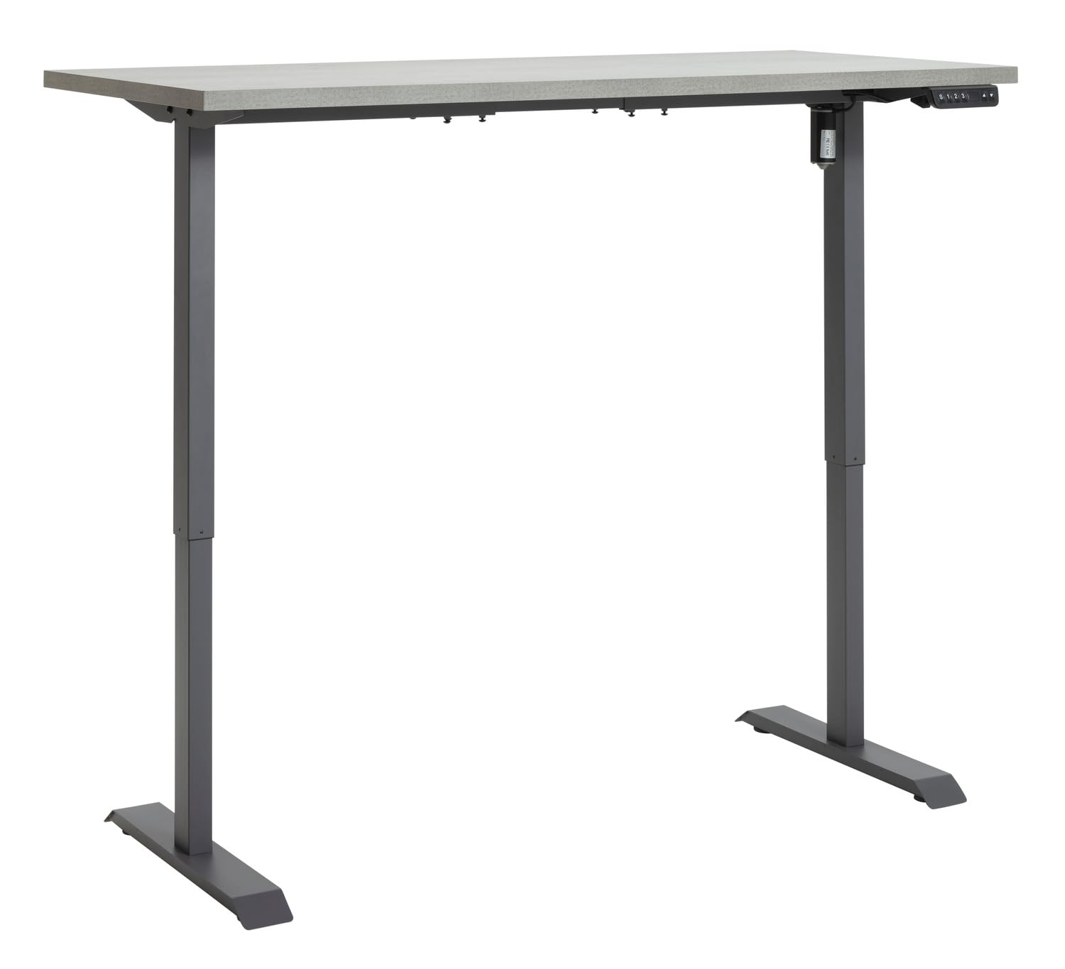 Composad Energia scrivania regolabile 150x69 grigio cemento elettrica