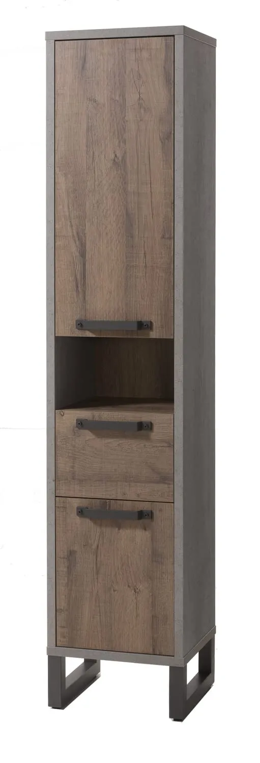 Composad LaFabrica colonna bagno 40x190 rovere cemento