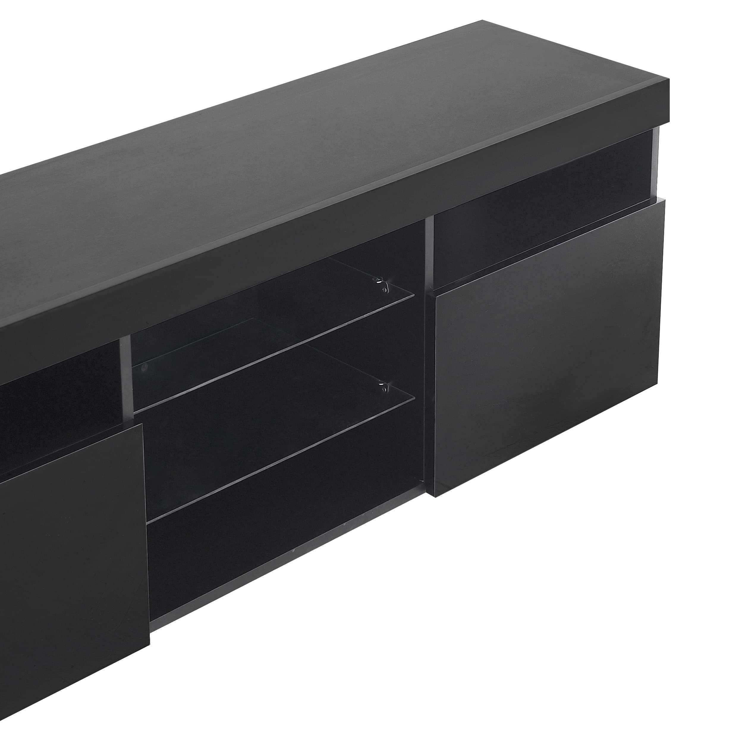 Dolamaní Mobile TV Nero 180 cm 3 Ante MDF Soggiorno