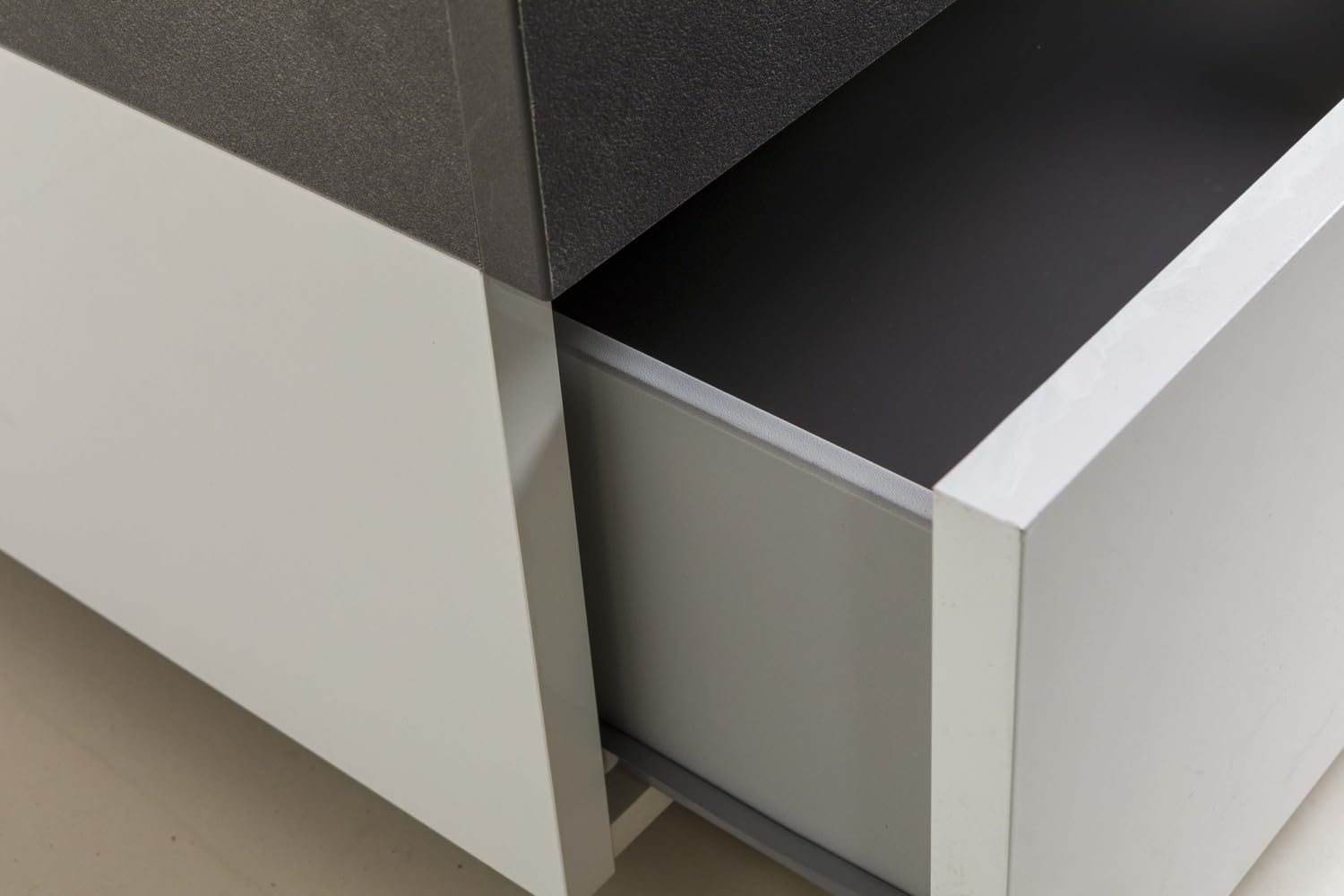 Composad Velata letto 1 piazza e mezza 4 cassetti bianco