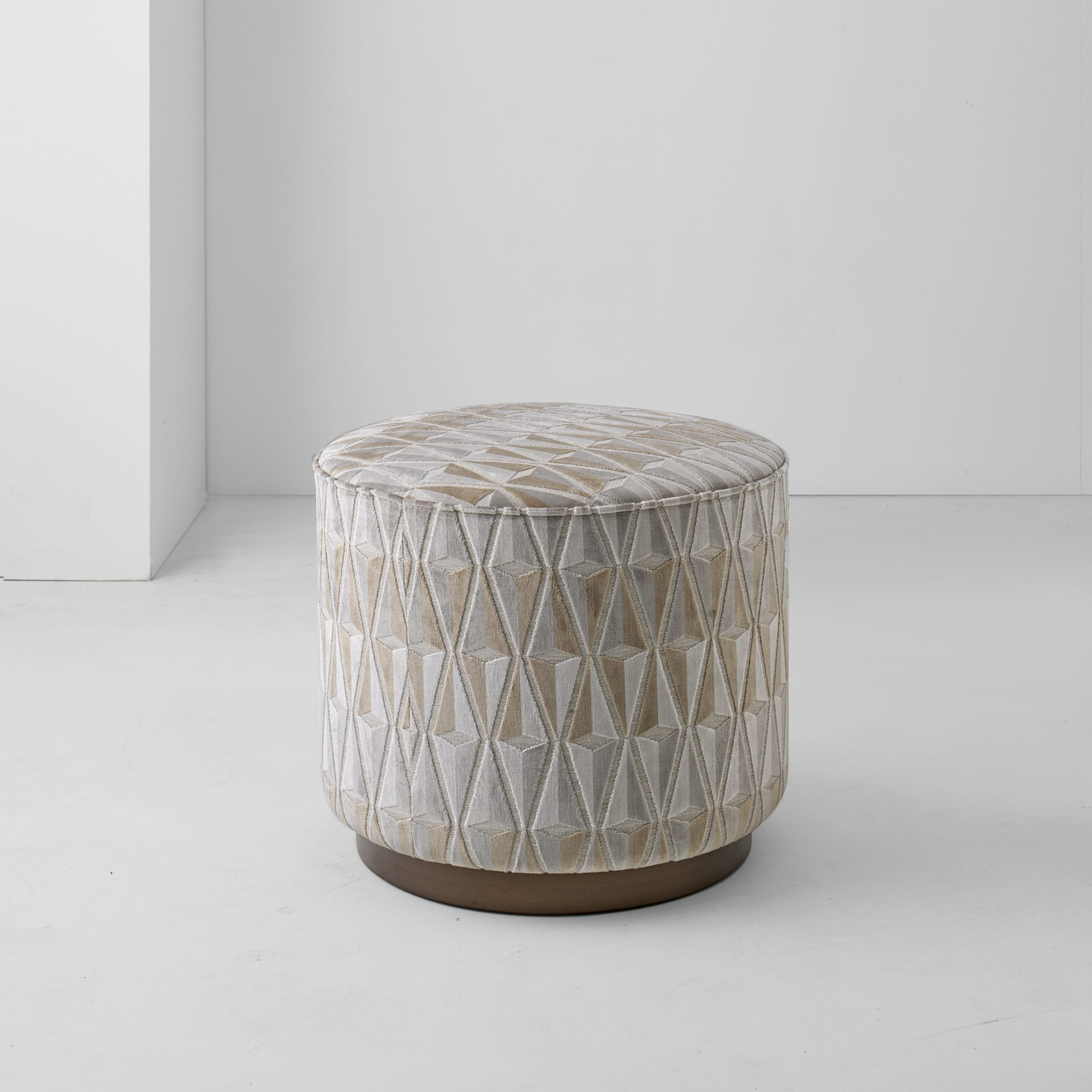 LCI Decora M082L Pouf in Tessuto per Soggiorno
