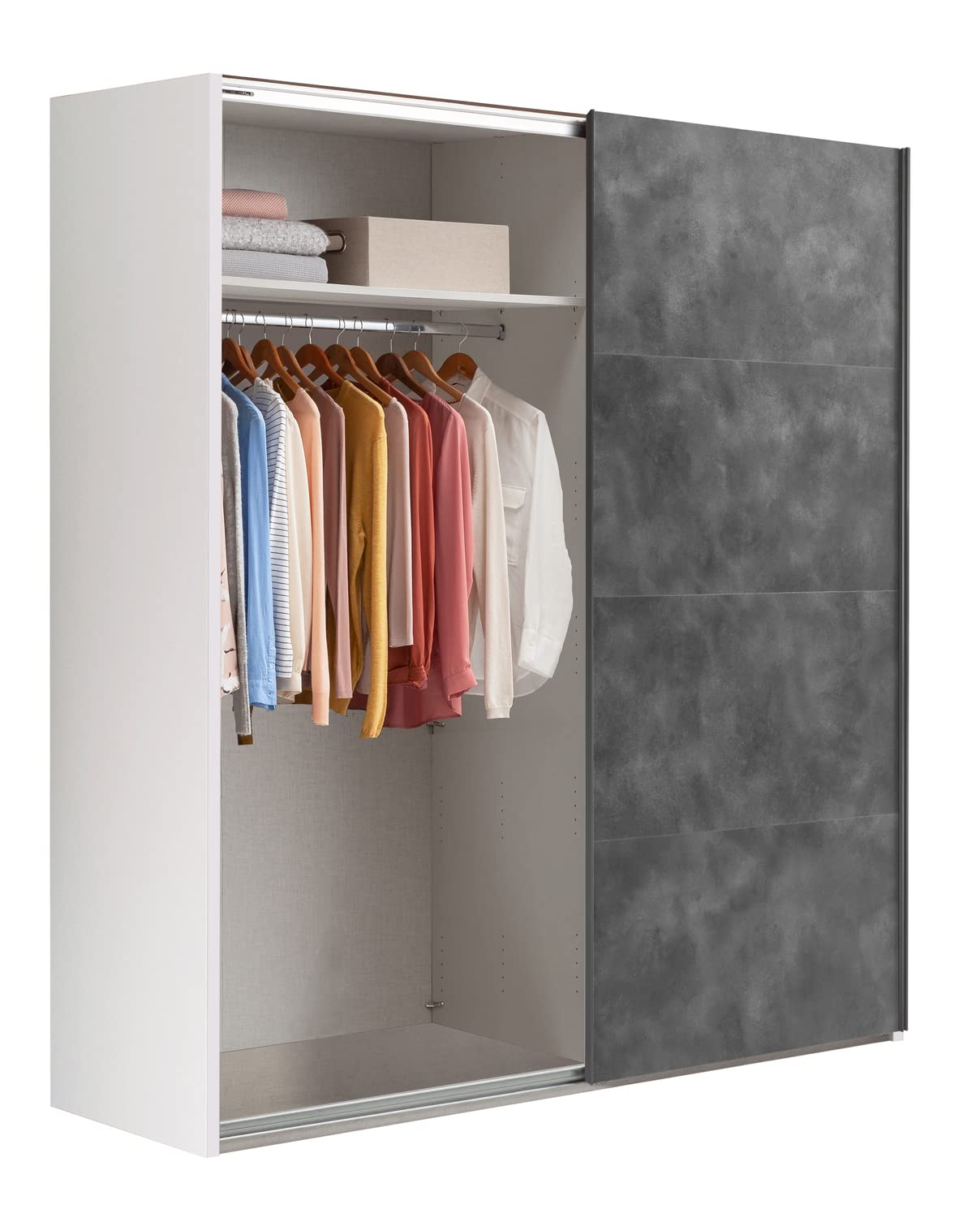 Composad Systema armadio 2 ante scorrevoli 200 bianco grigio tadao