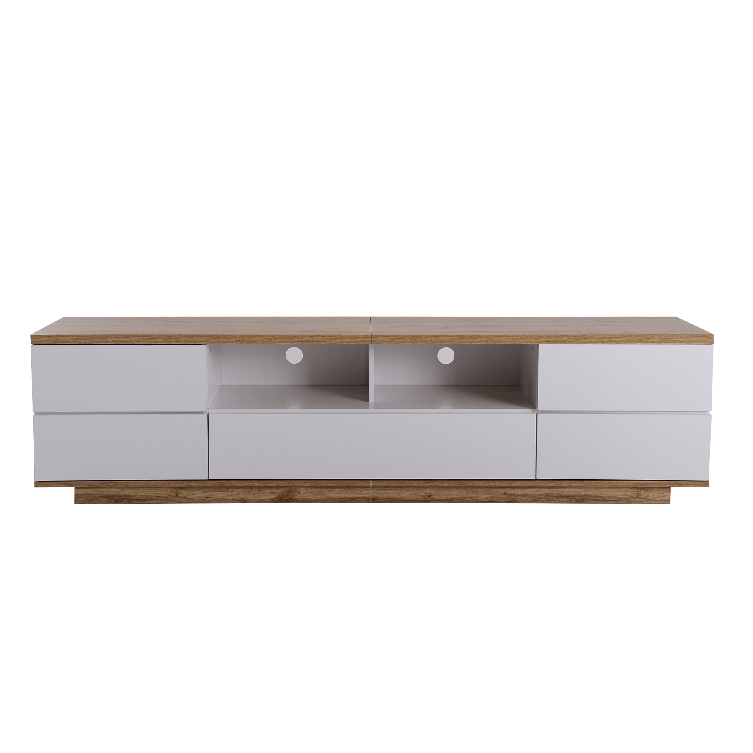 Dolamaní mobile TV bianco 180 cm 5 ante legno