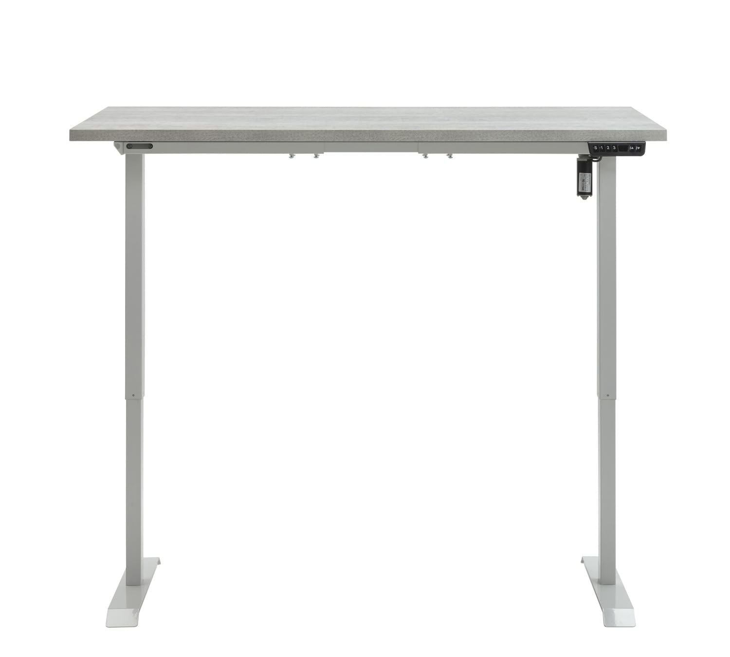 Composad Energia scrivania elettrica 150x69 cemento bianco