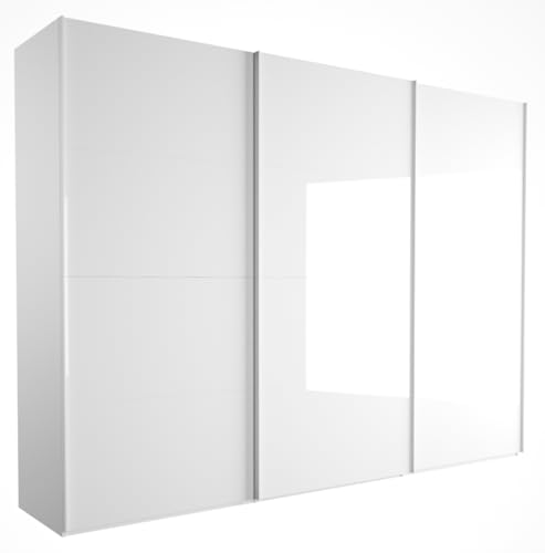 Composad Systema Armadio 3 Ante Scorrevoli Bianco Laccato 304 cm