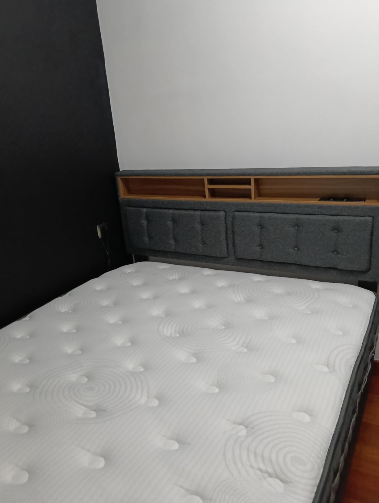 Dolamaní letto contenitore 160x200 beige con LED