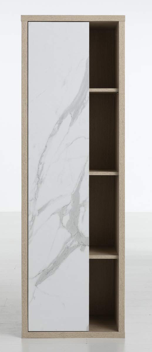 Composad Ladama Pensile Bagno 1 Anta Rovere Marmo