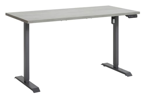 Composad Energia scrivania regolabile 150x69 grigio cemento elettrica