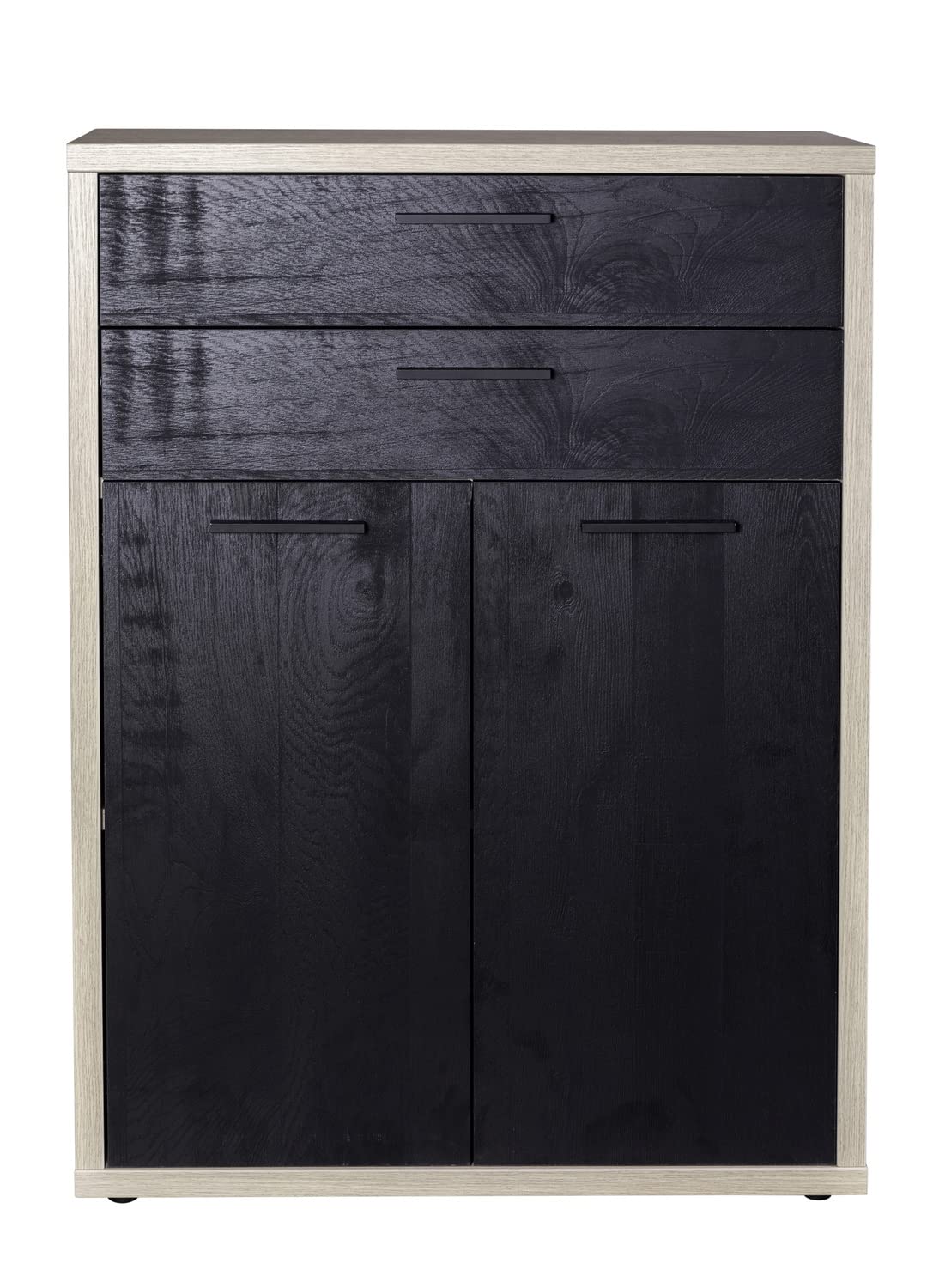Composad Davinci 2 ante 2 cassetti mobile rovere nero 81,6 cm