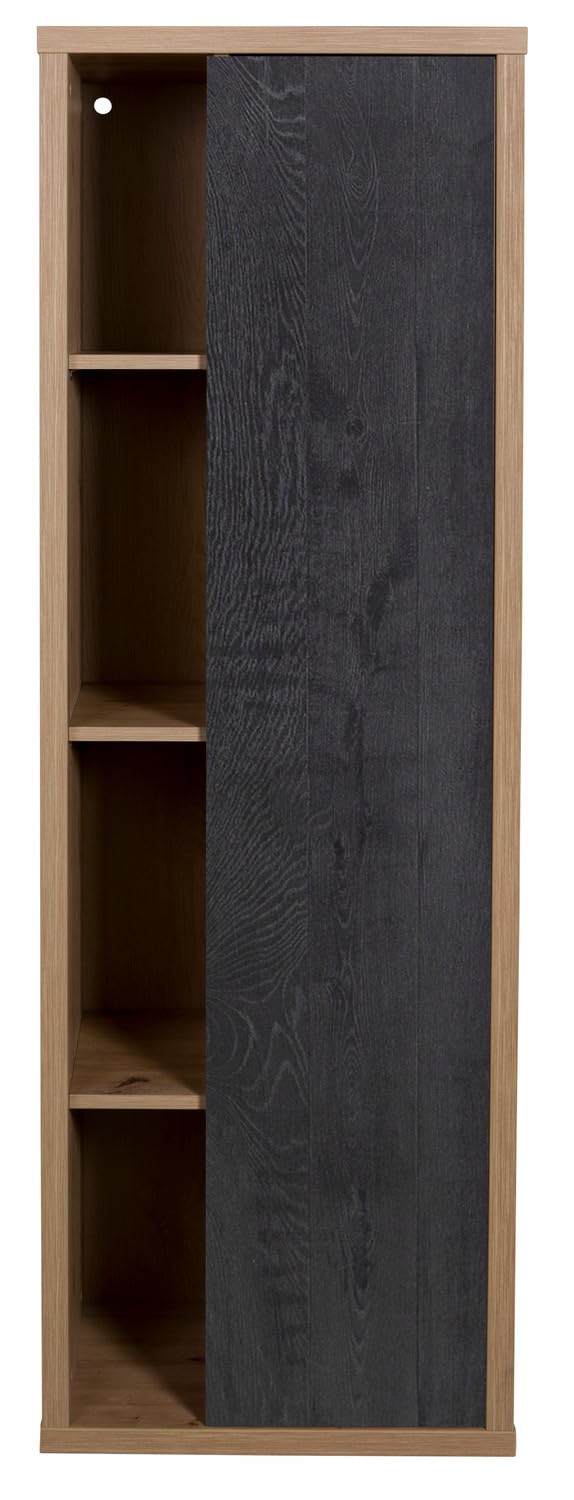 Composad Ladama colonna bagno 1 anta rovere nero