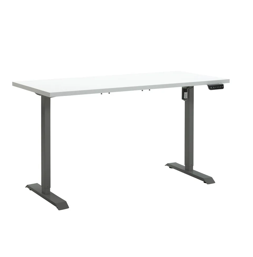 Composad Energia scrivania elettrica 150x69 bianco grigio altezza regolabile