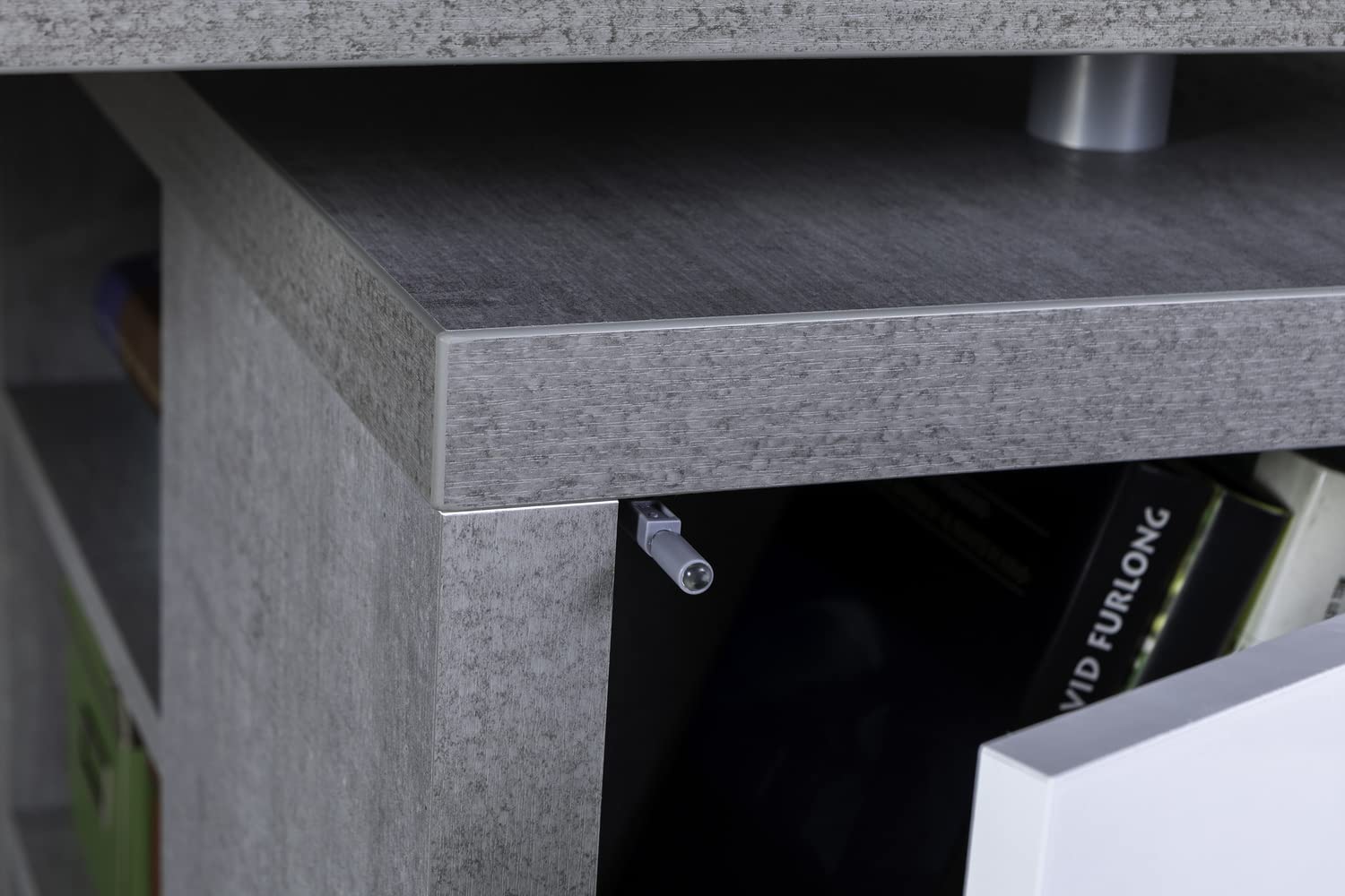 Composad Disegno Coppia Ante Libreria Bianco Laccato con Maniglie