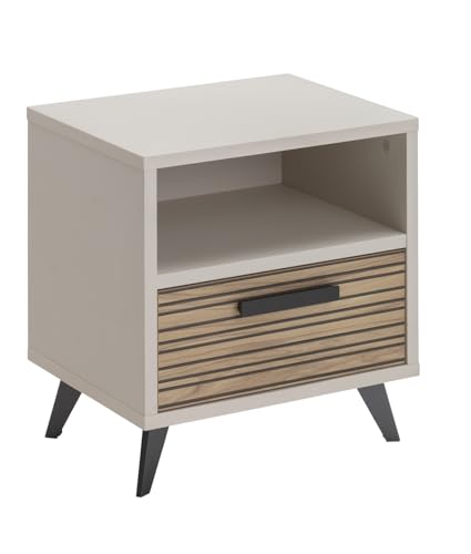 Composad Bravo comodino 1 cassetto grigio cashmere 50 cm