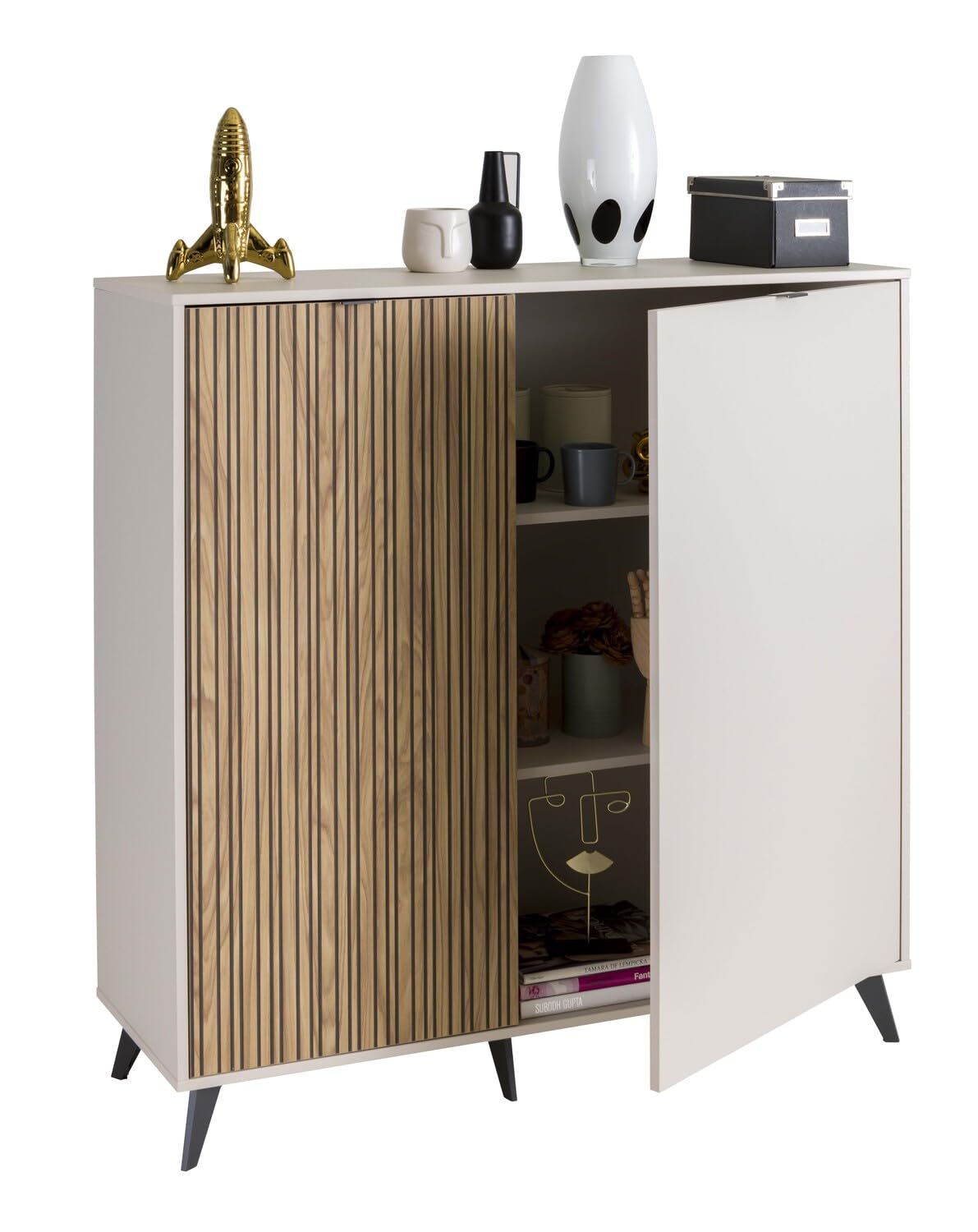 Composad Ilago Madia 2 Ante Grigio Cashmere Strippedwood