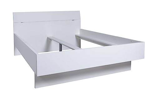 Composad Letto Francese 140x190 Bianco Laccato 145 cm